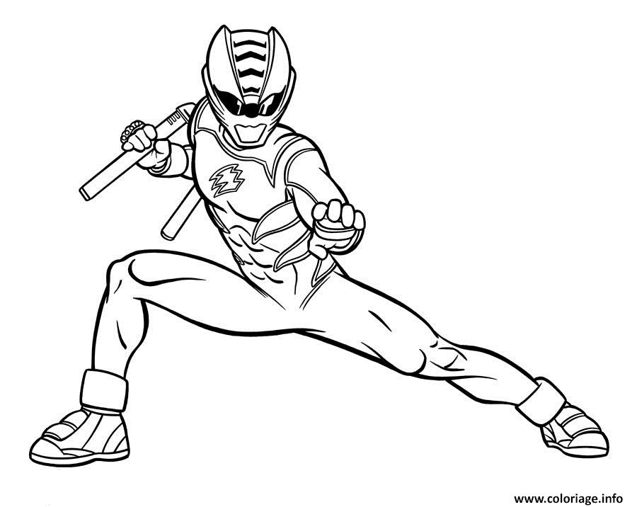 Dessin power rangers jungle fury Coloriage Gratuit à Imprimer